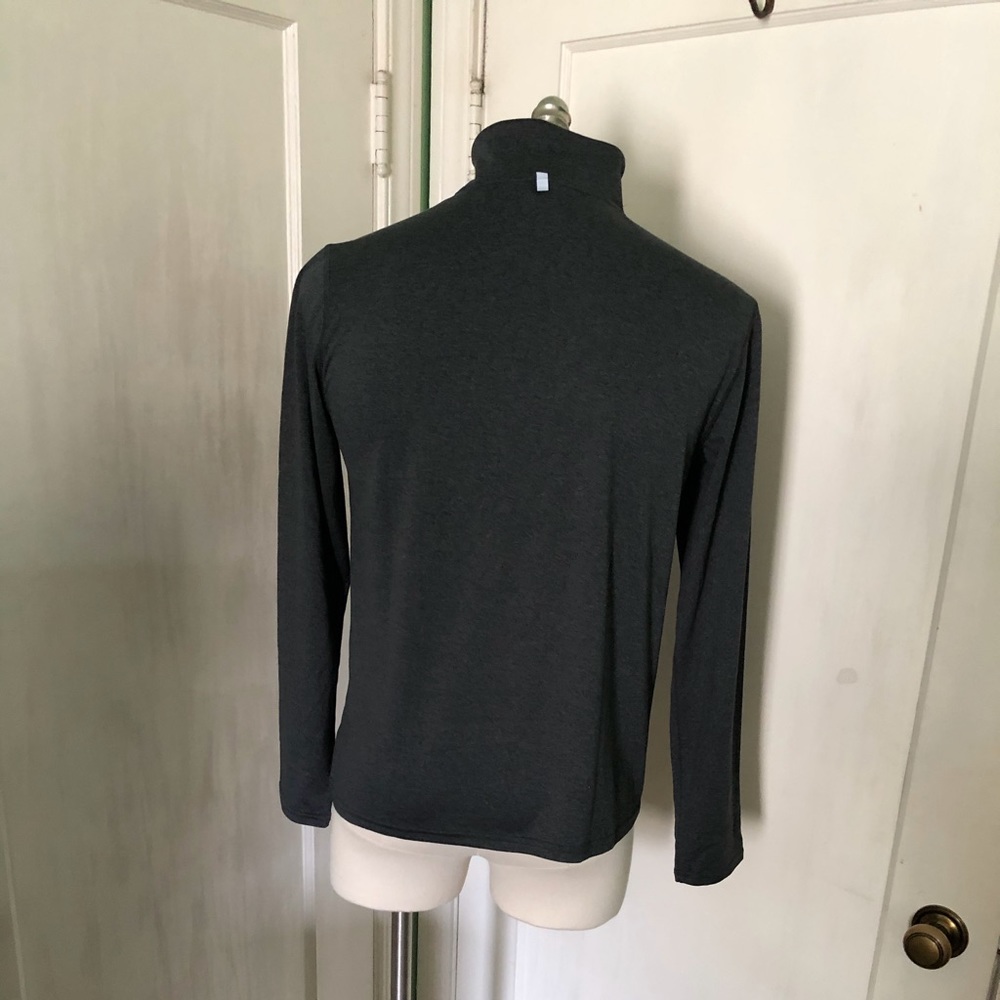 Long Sleeve 1/4 Zip Polo Sport Shirt - Picture 2 of 6
